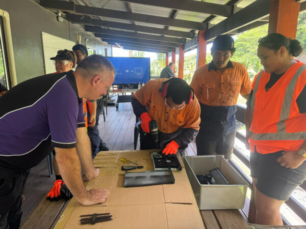 Rarotonga island e-waste management training