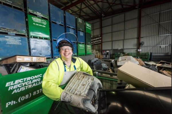 team member recycling