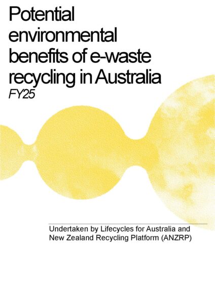 anzrp fy25 report final publication page 01 anzrp fy25 LCA report final publication